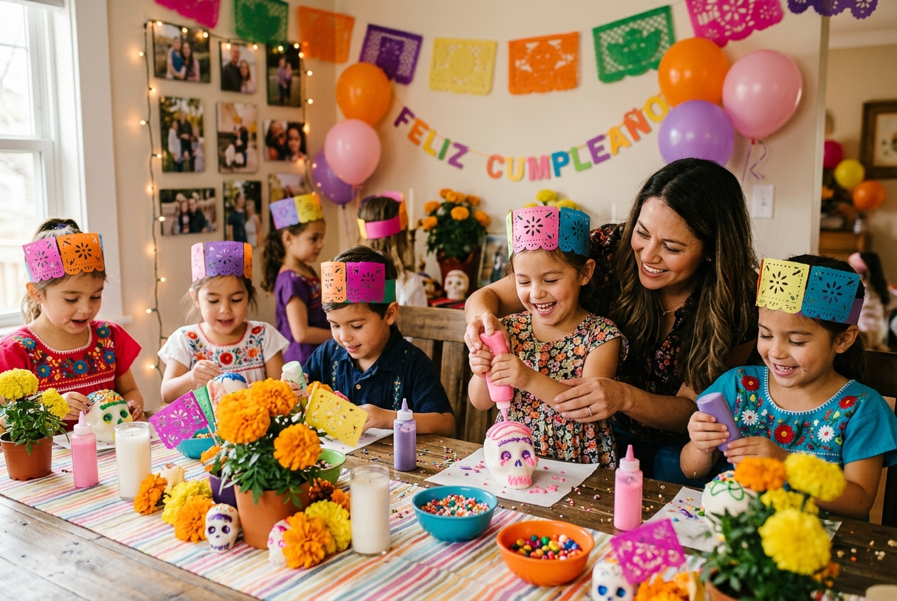 Fête privée et anniversaire avec atelier crânes